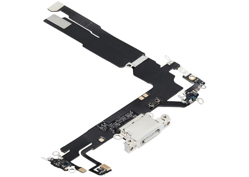 Reparación de puerto de carga flexible para iPhone 16 en Guatemala, venta al mayor de cables Aftermarket Plus en blanco con garantía.