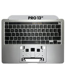 Cubierta superior con teclado para MacBook Pro 13" (A2251 / Mid 2020) (Teclado UK) (Gris Espacial)