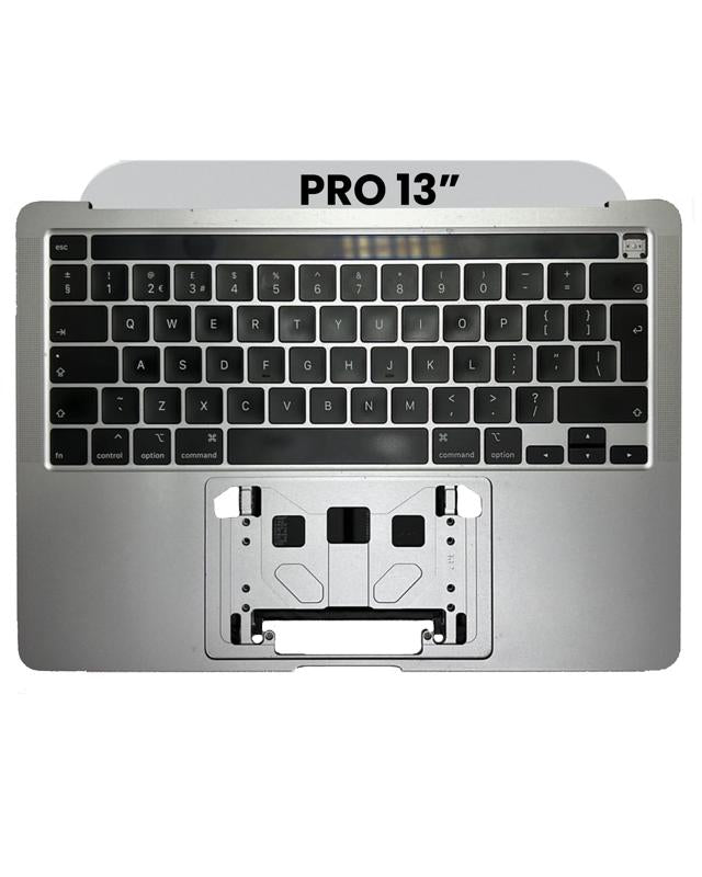 Cubierta superior con teclado para MacBook Pro 13" (A2251 / Mid 2020) (Teclado UK) (Gris Espacial)