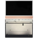 Pantalla usada OEM iMac 24" A2873, A3137, A3247 con orificio grande para cámara, color naranja.