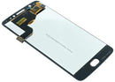 Pantalla LCD original blanca para Motorola Moto E4 (XT1763) con display y frente, ideal para reparación.