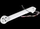 Brazo delantero izquierdo usado OEM DJI Mini 3 Pro con motor, listo para reparación y repuesto.