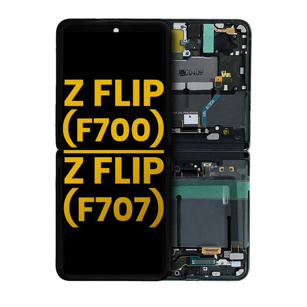 Pantalla con marco Samsung Galaxy Z Flip 4G (F700) / Z Flip 5G (F707) en Guatemala - Reparaciones y mayoristas disponibles en talleres autorizados.