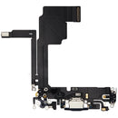 Puerto de carga OEM usado para iPhone 15 Pro Blue Titanium, con cable flex A2848, A3101, A3102, A3104.