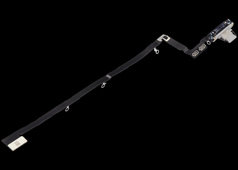 Reparación de puerto de carga con cable flex para iPhone Air en Guatemala, disponible en color Cloud White.