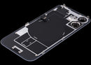 Tapa trasera azul Ultramarine para iPhone 16 Plus con MagSafe, NFC y flex de linterna, pieza de repuesto A28XX.