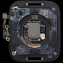 Tapa trasera plateada para Apple Watch Series 7 41mm LTE Nike, repuesto para reparación.