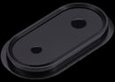 Lente de cámara trasera con bisel para Samsung Galaxy A07 4G (A075) negro, repuesto de cristal.