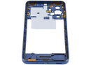 Marco medio azul para Samsung Galaxy A17 5G (SM-A176B), repuesto de chasis para reparación.