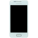 Pantalla soft OLED blanca con marco para Samsung Galaxy S Advance GT-i9070, repuesto para reparación de display.
