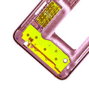 Tapa trasera rosa Flamingo para Samsung Galaxy S10e (SM-G970F) con piezas pequeñas, repuesto para reparación.