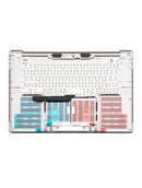 Tapa superior Space Gray usada para MacBook Pro 16" A2141 (2019) con teclado ANSI US para reparación.