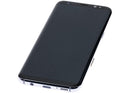 Pantalla OLED Samsung Galaxy S8 Orchid Gray con marco, repuesto para reparación G950.