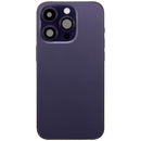 Tapa trasera usada iPhone 14 Pro Deep Purple, con puerto de carga y piezas pequeñas, A2650.