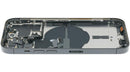 Tapa trasera iPhone 14 Pro Refurbished Space Black con pequeñas partes, incluye housing A2650, A2889, A2890, A2891.