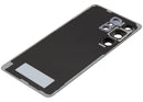 Tapa trasera negra para Samsung Galaxy S26 Ultra con lente de cámara, repuesto de vidrio trasero.