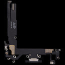 Puerto de carga usado iPhone 17 negro, cable flex de carga, conector dock de repuesto para reparación.
