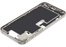 Chasis medio iPhone 16 Pro Max Natural Titanium usado, con pequeñas partes para reparación.