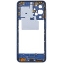 Marco medio azul para Samsung Galaxy A17 5G (SM-A176B), repuesto de chasis para reparación.