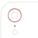 Anillo de cámara trasera coral para iPhone XR (A1984, A2105, A2106, A2108), bisel de repuesto.