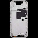 Marco medio blanco titanio para iPhone 16 Pro Max A2894/A3088, con botones y chasis de repuesto.