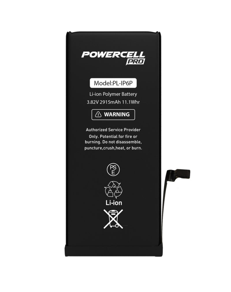 Encuentra baterías de 2915 mAH para iPhone 6 Plus en Guatemala, ideales para reparaciones en talleres de componentes de iPhone.