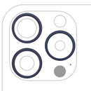 Kit de 10 tapas traseras Blue Titanium con aro de cámara para iPhone 15 Pro Max.