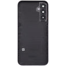 Tapa trasera negra para Samsung Galaxy A14 4G (A145) con lente de cámara integrada, ideal para reparación.