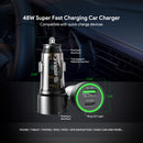 Encuentra el cargador de auto Esoulk PD QC USB A+C de 30W en Guatemala para cargar tus dispositivos de manera rápida y segura.