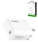 Cargador de pared USB C PD fast Esoulk (30W) (BLANCO)