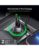 Encuentra el cargador de auto dual USB C+C de 40W de la marca Esoulk en Guatemala para una carga rápida y eficiente.