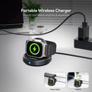Encuentra en Guatemala el soporte de carga magnético inalámbrico Esoulk para Smart Watch en color negro, ideal para reparaciones y ventas al por mayor.