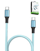 Encuentra el puerto de carga USB C-C de 100W en color azul de la marca Esoulk en Guatemala.