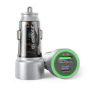 Compra el cargador de auto Esoulk PD QC USB A+C Plateado (30W) en Guatemala al mejor precio en talleres de accesorios para dispositivos móviles.