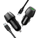 Encuentra el cargador de auto Esoulk USB C+A PD&QC de 48W en Guatemala para mayoristas de accesorios electrónicos.