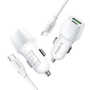 Encuentra el cargador de coche Esoulk PD&QC USB C+A en Guatemala, ideal para mayoristas y talleres de accesorios automotrices.