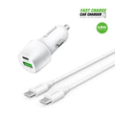 Encuentra el cargador de coche Esoulk PD&QC USB C+A en Guatemala, ideal para mayoristas y talleres de accesorios automotrices.