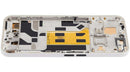 Pantalla OLED blanca refurbished para Nothing Phone (2a) con marco, ideal para reparación de display roto.