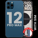 Tapa trasera con puerto de carga y piezas pequeñas para iPhone 12 Pro Max en Guatemala.