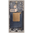 Pantalla OLED con marco para Samsung Galaxy S24 Ultra Titanium Gray, 120Hz, repuesto para reparación.