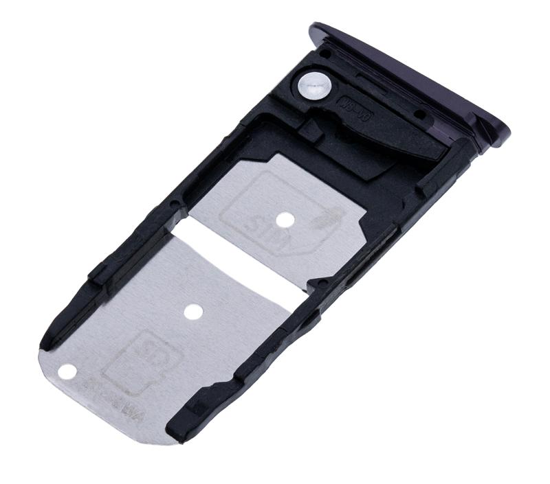 Encuentra la bandeja SIM para Motorola Moto Z4 Play en Guatemala, ideal para reparaciones y ventas al mayorista de partes Motorola, disponible bajo pedido.