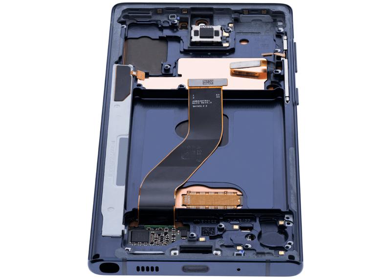 Reparación de pantalla OLED con marco para Samsung Galaxy Note 10 en Guatemala, disponible en color Aura Glow / Plateado.