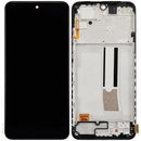Pantalla LCD refurbished negra con marco para Xiaomi Redmi Note 12S, ideal repuesto para display dañado.