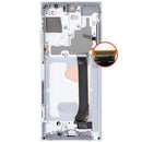 Pantalla OLED Mystic White para Samsung Galaxy Note 20 Ultra 5G con marco, 120Hz, repuesto de display.