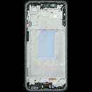Pantalla OLED negra con marco para Samsung Galaxy A26 5G (SM-A266) para reparación de display.