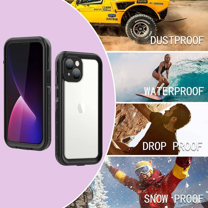 Protege tu iPhone 13 en tus aventuras acuáticas con la funda impermeable SHELLBOX en Guatemala.