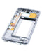 Marco medio para Samsung Galaxy S8 Plus con pequeñas piezas (Plata Artica)