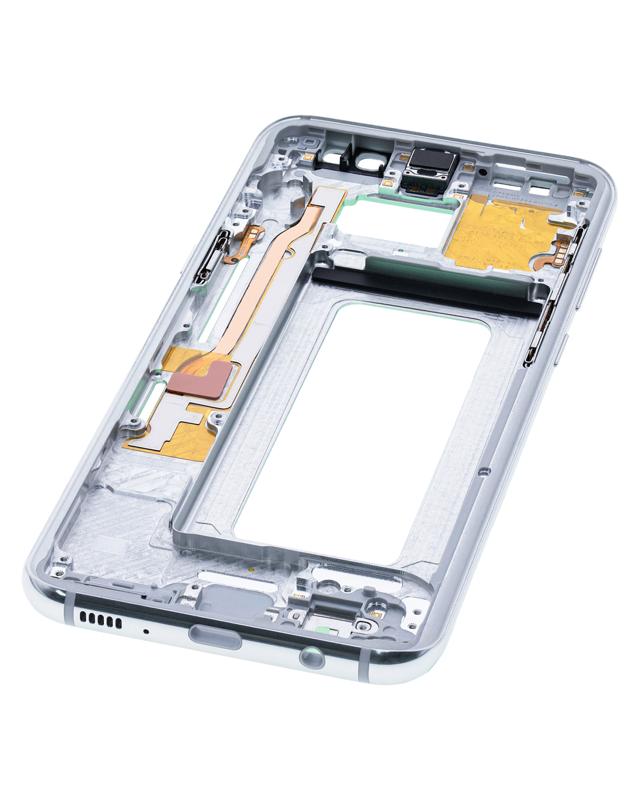 Marco medio para Samsung Galaxy S8 Plus con pequeñas piezas (Plata Artica)