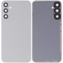 Tapa trasera plateada para Samsung Galaxy A34 5G (SM-A346B) con lente de cámara, repuesto aftermarket.
