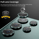 Anillo metálico con cristal templado HD para Galaxy S22 Ultra en Guatemala, disponible en color verde.